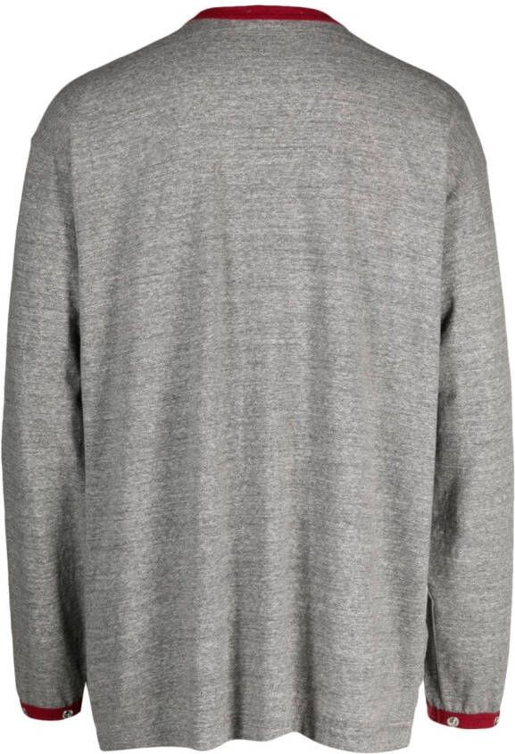 Undercover T-shirt met tekst Grijs