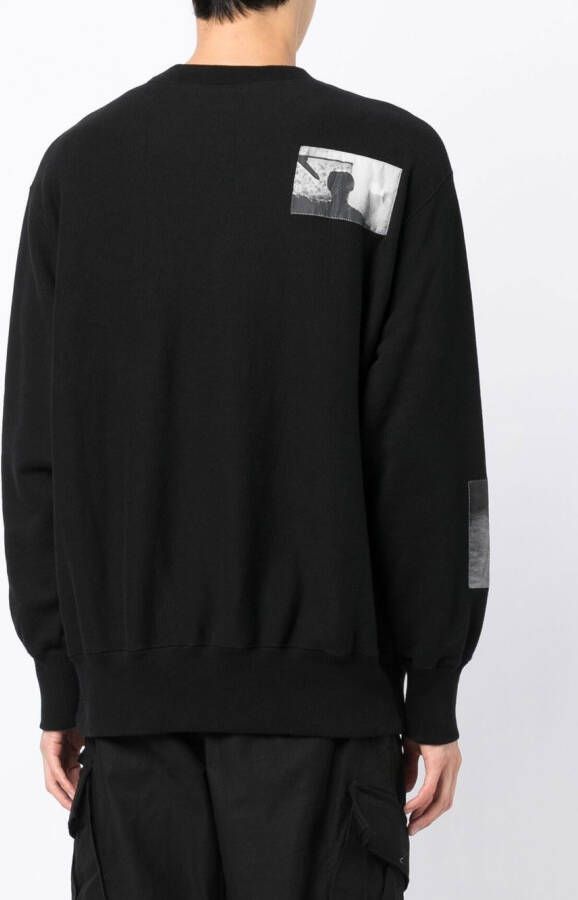 Undercover x Psycho sweater met patch Zwart