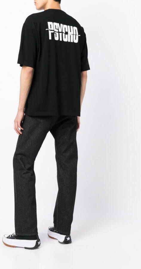 Undercover x Psycho T-shirt met logoprint Zwart