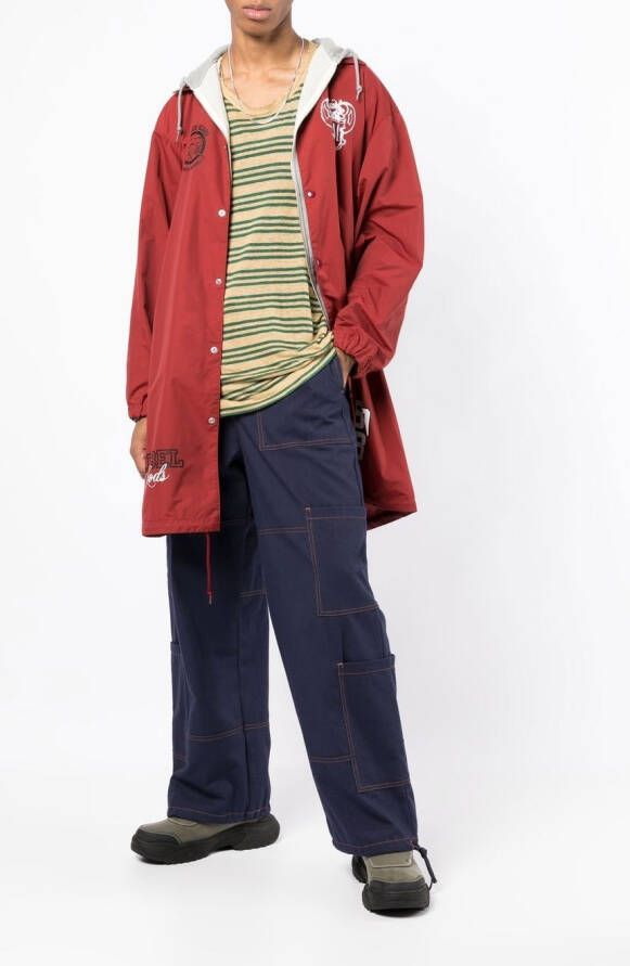 Undercoverism Jas met logoprint Rood