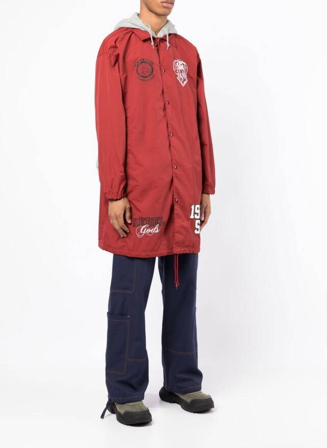 Undercoverism Jas met logoprint Rood
