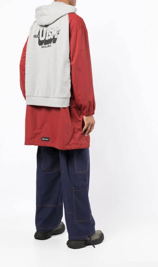 Undercoverism Jas met logoprint Rood