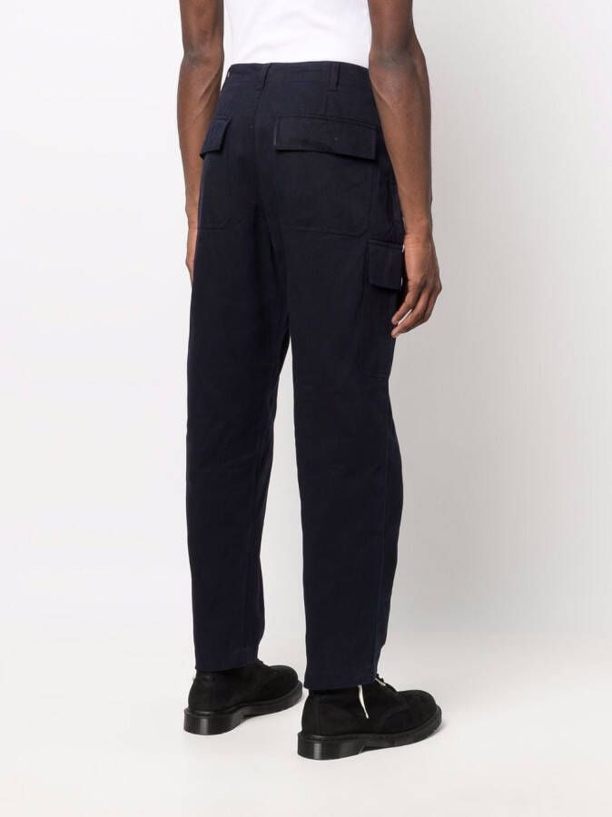 Universal Works Broek met trekkoord Blauw