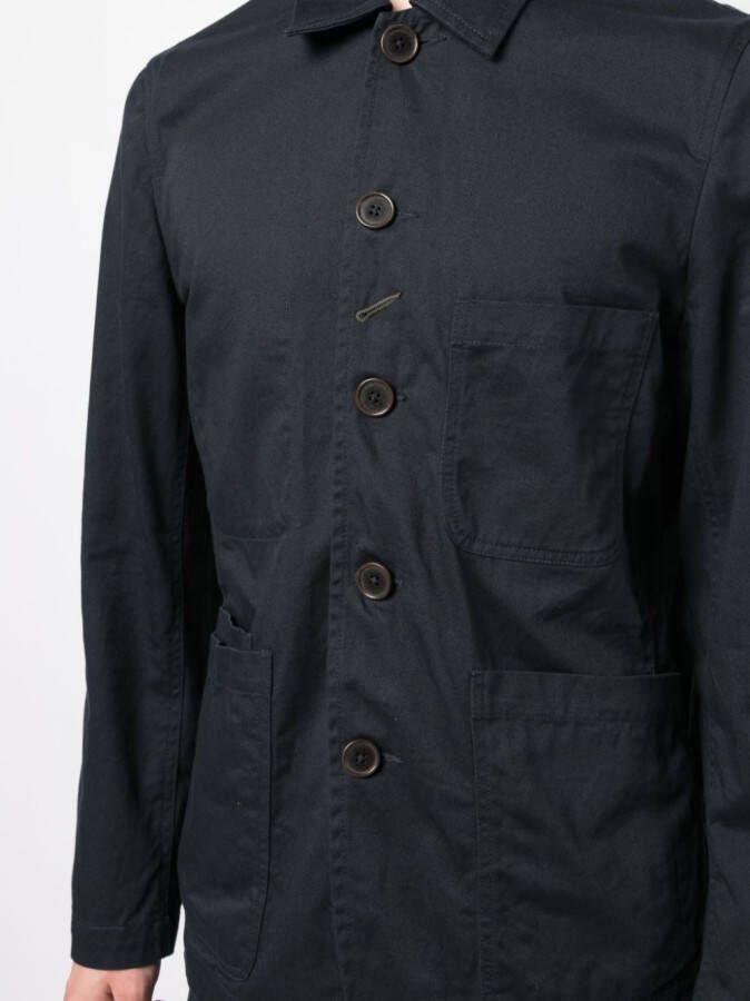 Universal Works Katoenen overhemd Blauw