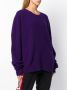 UNRAVEL PROJECT oversized distressed crewneck sweater Paars - Thumbnail 3