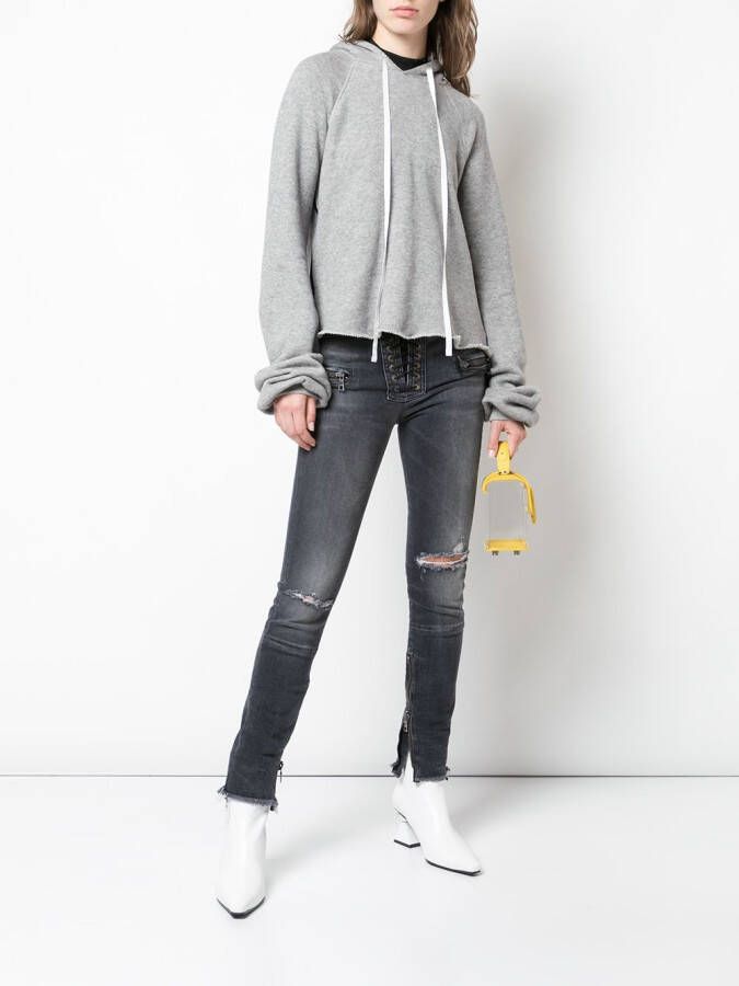 UNRAVEL PROJECT Skinny jeans Zwart