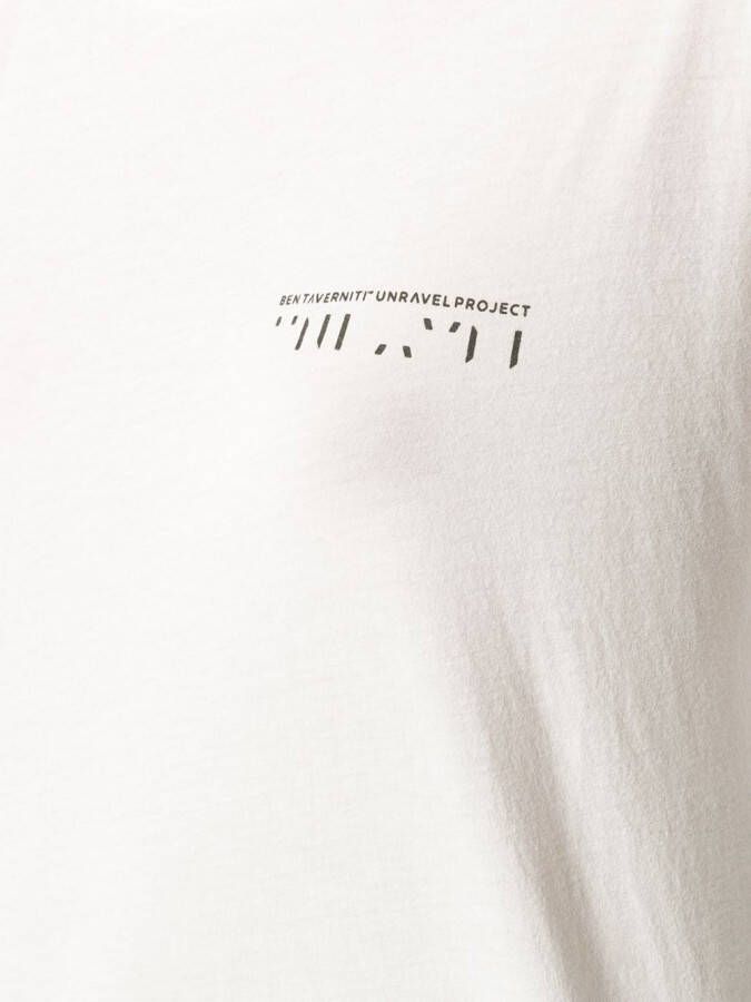 UNRAVEL PROJECT T-shirt met logo Wit