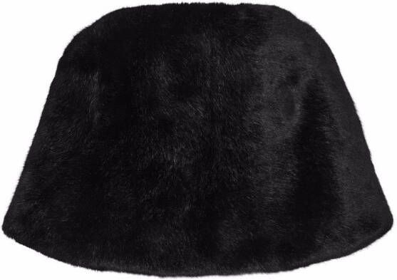 Unreal Fur Bolero van imitatiebont Zwart