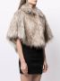 Unreal Fur Cape van imitatiebont Bruin - Thumbnail 3