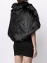 Unreal Fur Cape van imitatiebont Zwart - Thumbnail 4