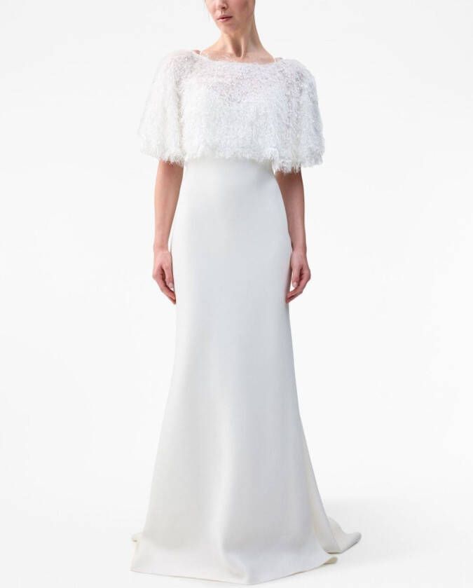 Unreal Fur Cropped cape Wit