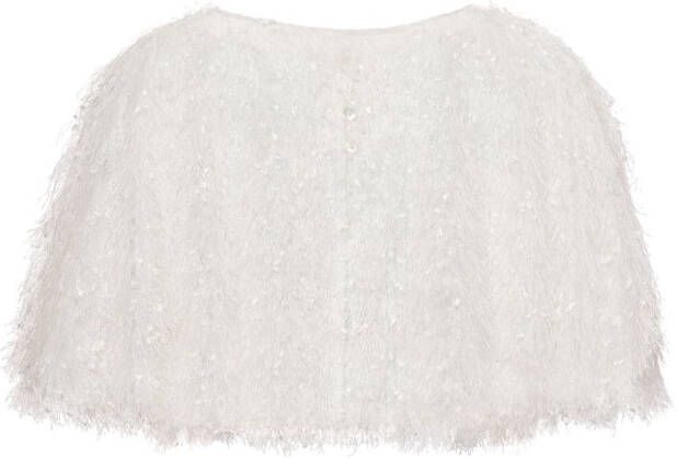Unreal Fur Cropped cape Wit