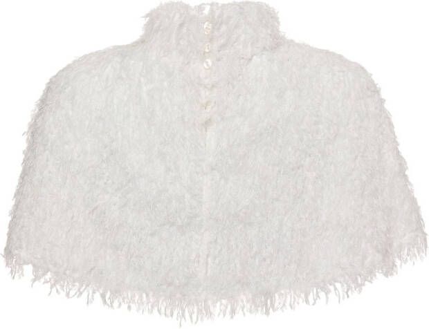 Unreal Fur Cropped cape Wit