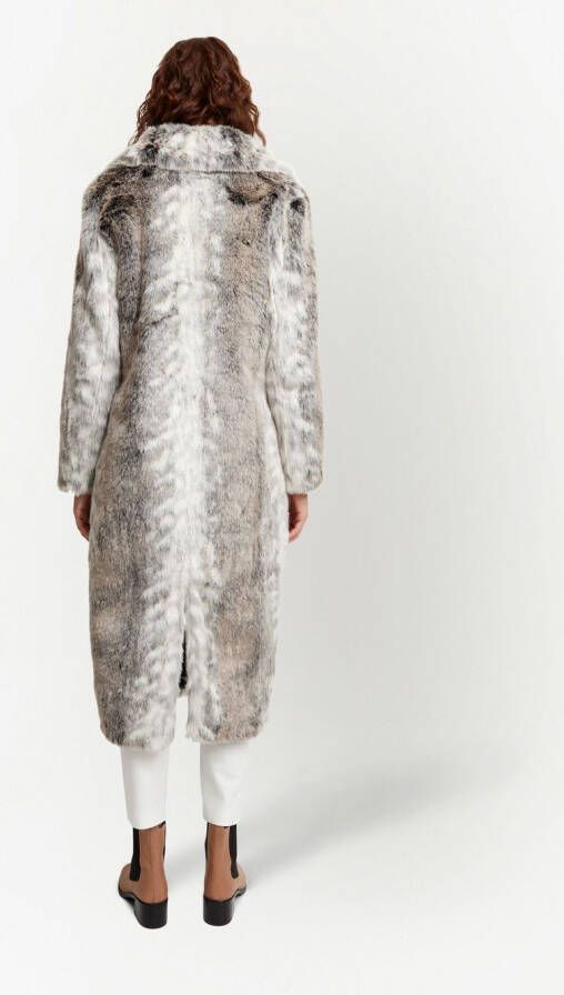 Unreal Fur Kathmandu jas van imitatiebont Grijs