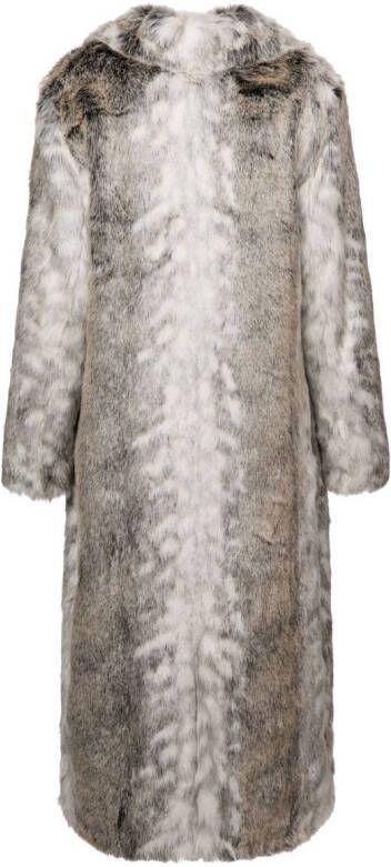 Unreal Fur Kathmandu jas van imitatiebont Grijs