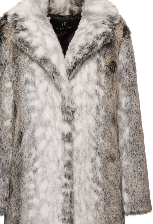Unreal Fur Kathmandu jas van imitatiebont Grijs