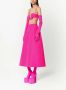 Valentino Garavani Crêpe midi-rok Roze - Thumbnail 2