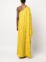 Valentino Garavani Asymmetrische maxi-jurk Geel - Thumbnail 4