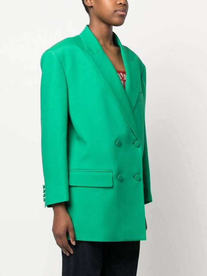 Valentino Garavani Blazer met dubbele rij knopen Groen