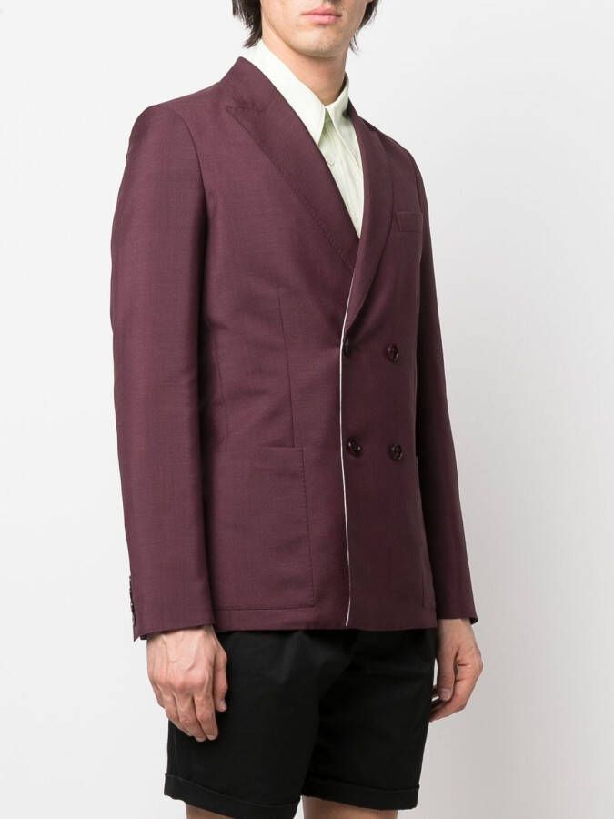 Valentino Garavani Blazer met dubbele rij knopen Paars