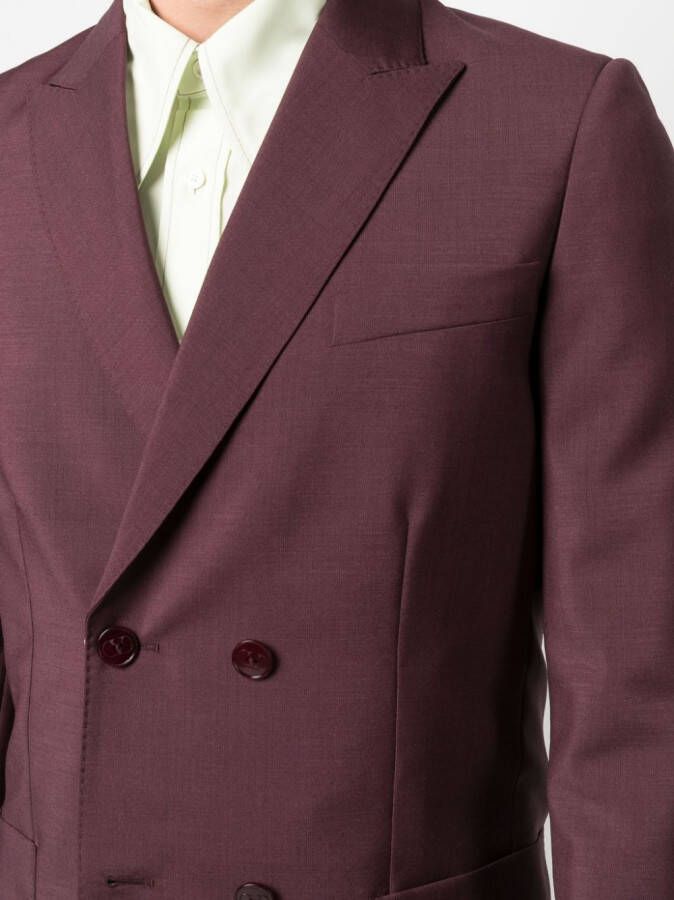 Valentino Garavani Blazer met dubbele rij knopen Paars