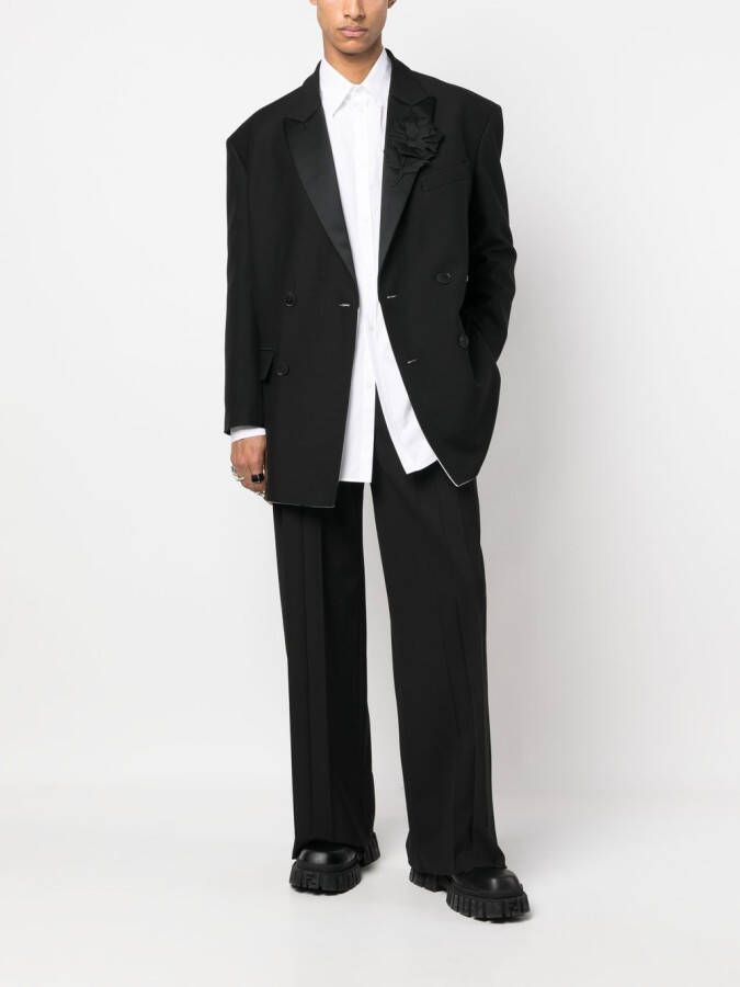 Valentino Garavani Blazer met dubbele rij knopen Zwart