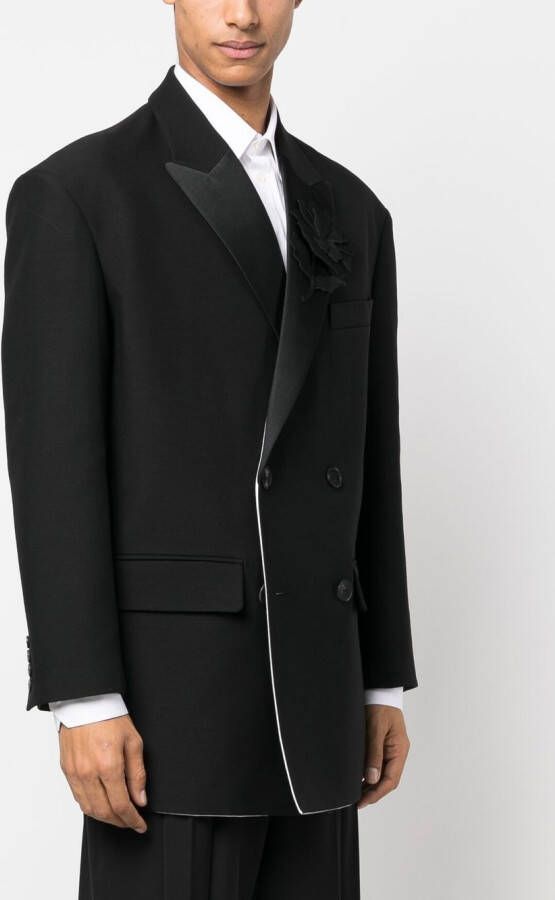 Valentino Garavani Blazer met dubbele rij knopen Zwart