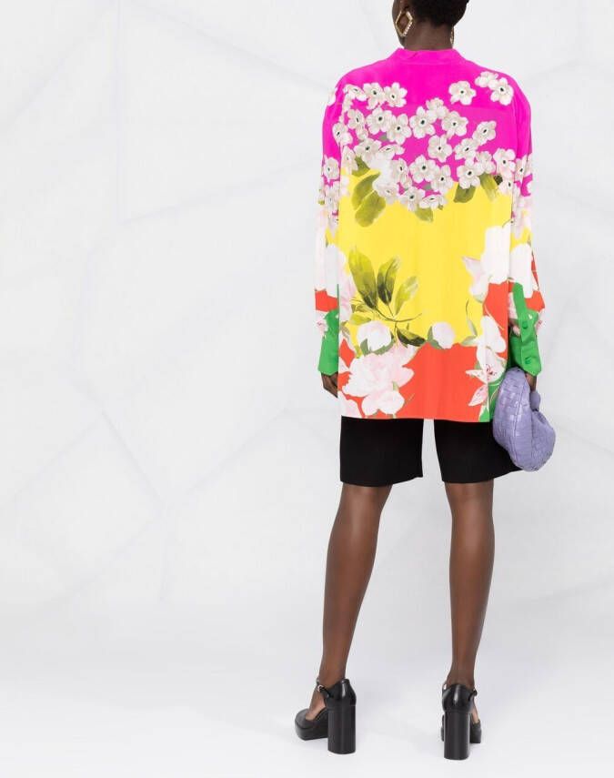 Valentino Garavani Gedrapeerde blouse Roze