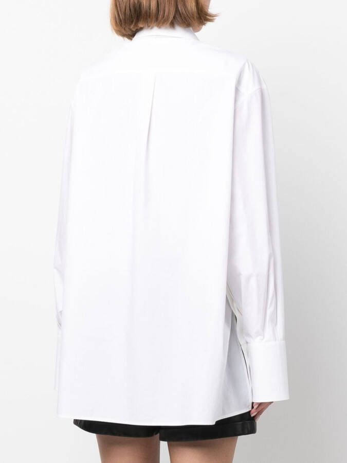 Valentino Garavani Blouse met geborduurde bloem Wit