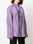 Valentino Garavani Blouse met geknoopte hals Paars - Thumbnail 3