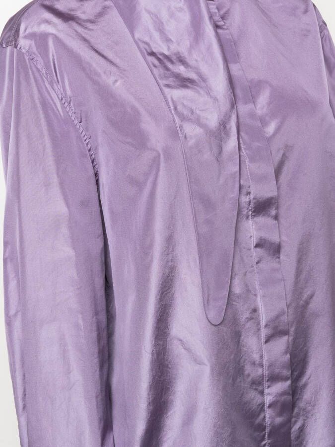 Valentino Garavani Blouse met geknoopte hals Paars