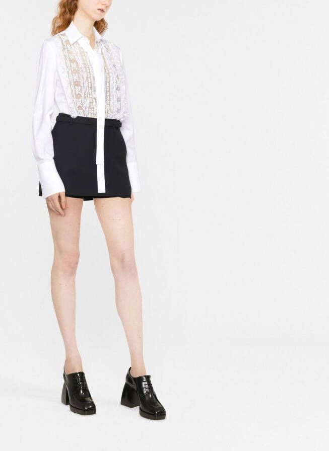 Valentino Garavani Blouse met kanten bies Wit
