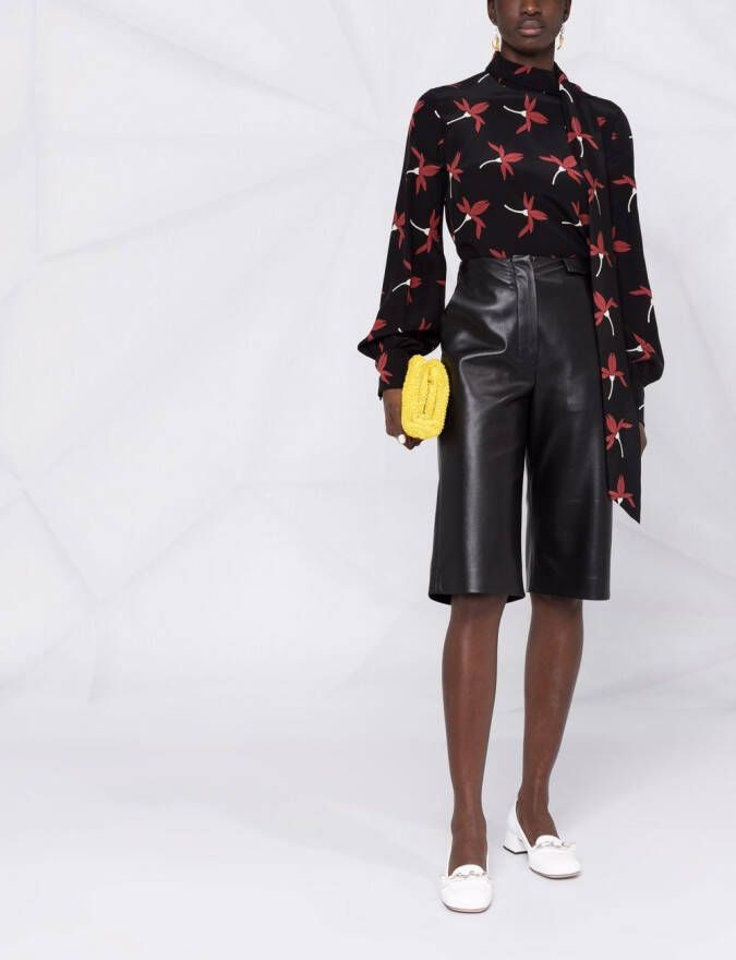 Valentino Garavani Blouse met print Zwart