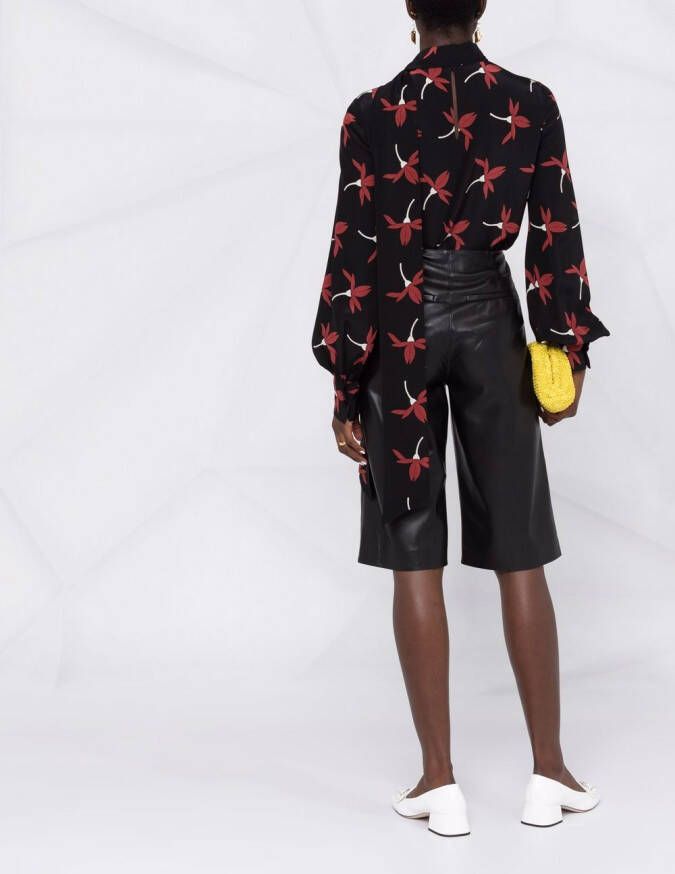 Valentino Garavani Blouse met print Zwart