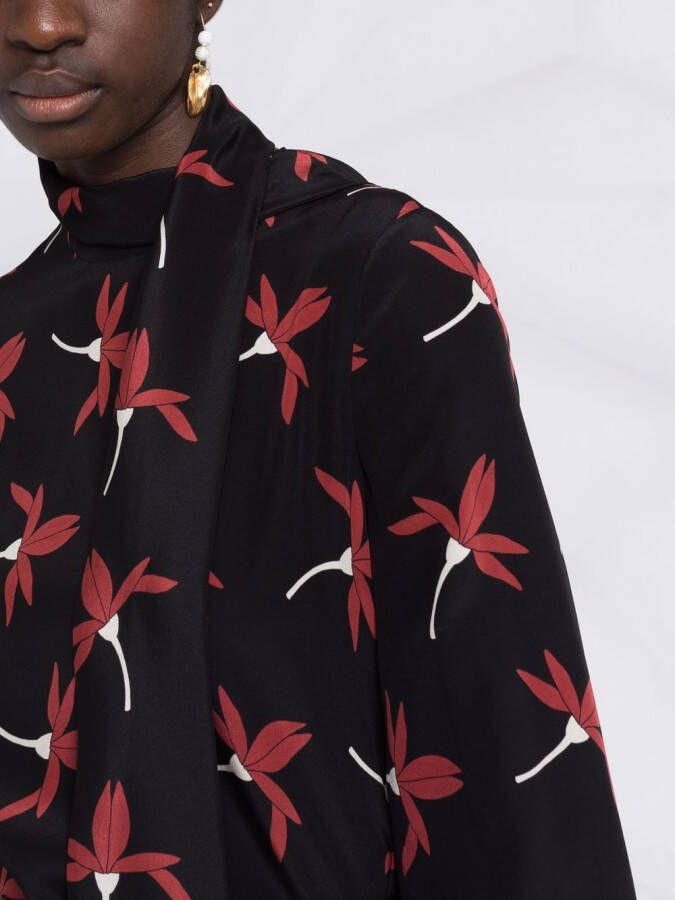 Valentino Garavani Blouse met print Zwart