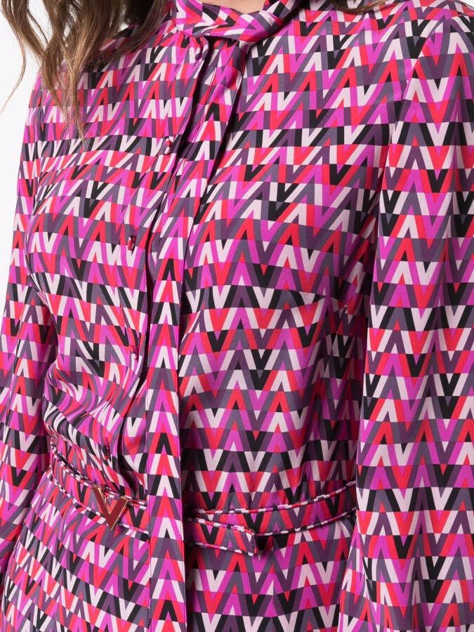 Valentino Garavani Blousejurk met print Roze