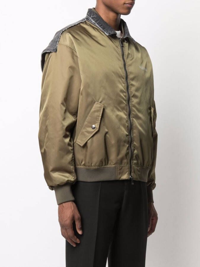Valentino Garavani Bomberjack met logoprint Groen
