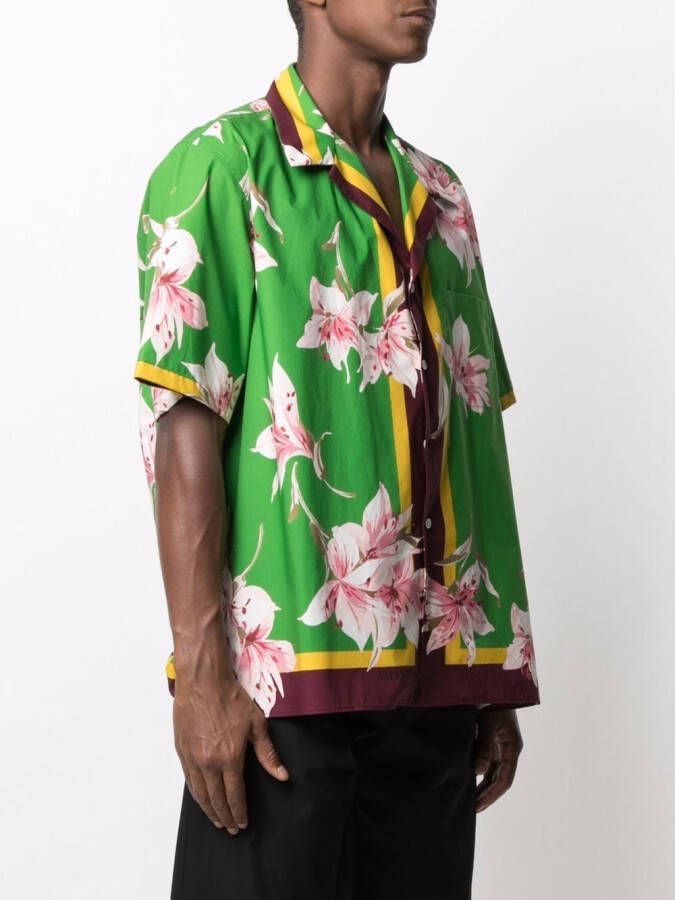 Valentino Garavani Bowlingshirt met logoprint Groen