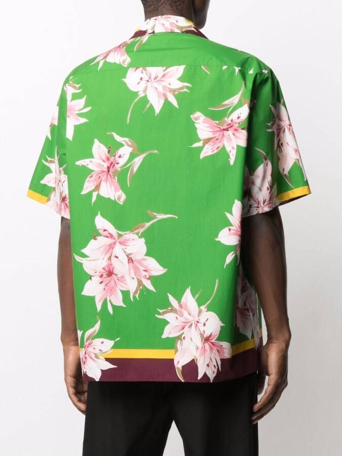 Valentino Garavani Bowlingshirt met logoprint Groen