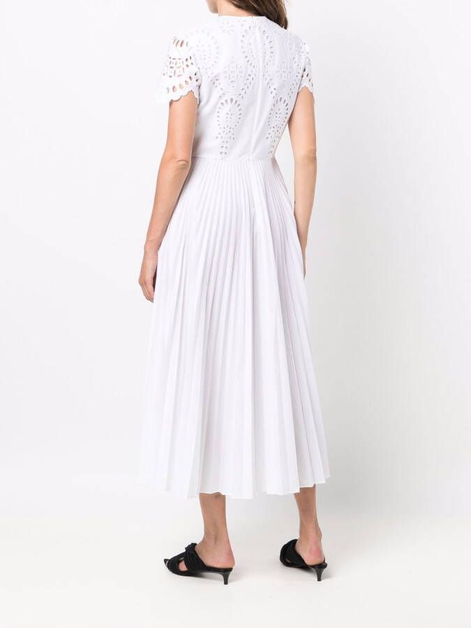 Valentino Garavani Broderie anglaise jurk Wit