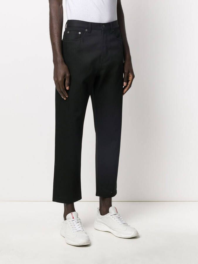 Valentino Garavani Cropped jeans Zwart