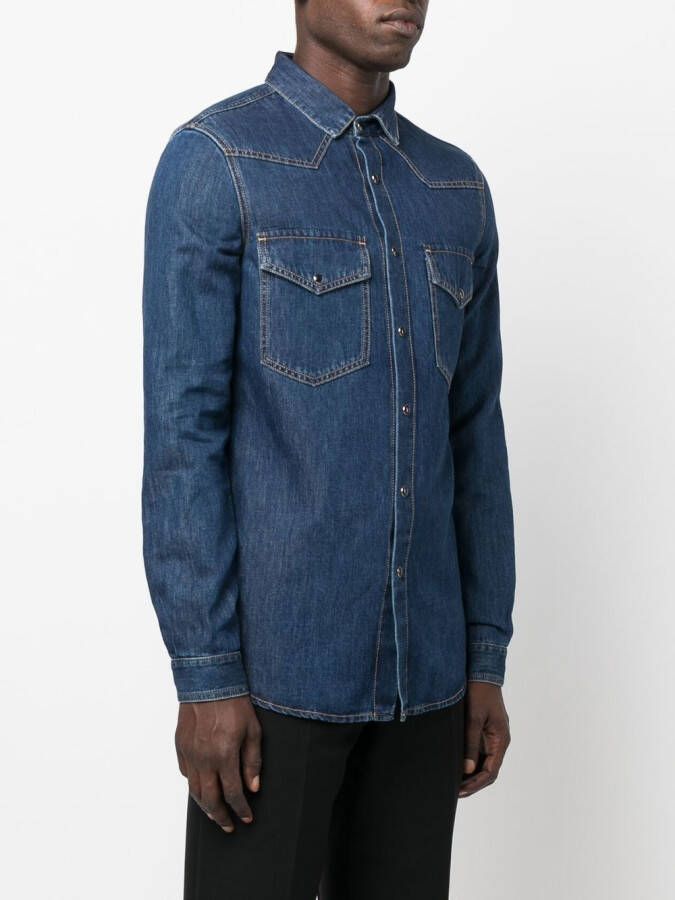 Valentino Garavani Denim overhemd Blauw