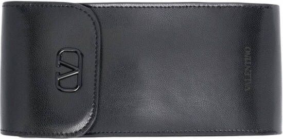 VALENTINO GARAVANI EYEWEAR Zonnebril met rechthoekig montuur Roze