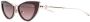Valentino Eyewear Rockstud zonnebril met cat-eye montuur Goud - Thumbnail 2