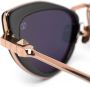 Valentino Eyewear Rockstud zonnebril met cat-eye montuur Roze - Thumbnail 3