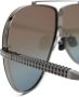 Valentino Eyewear Rockstud zonnebril met piloten montuur Zwart - Thumbnail 2