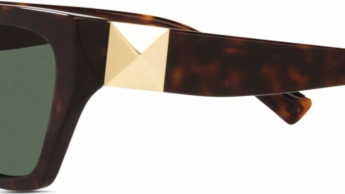 VALENTINO GARAVANI EYEWEAR Roman Stud zonnebril met cat-eye montuur Groen
