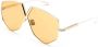 VALENTINO GARAVANI EYEWEAR Zonnebril met oversized montuur Goud - Thumbnail 2