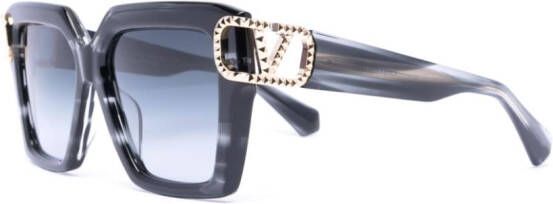 VALENTINO GARAVANI EYEWEAR Zonnebril met oversized montuur Zwart