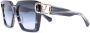 VALENTINO GARAVANI EYEWEAR Zonnebril met oversized montuur Zwart - Thumbnail 2